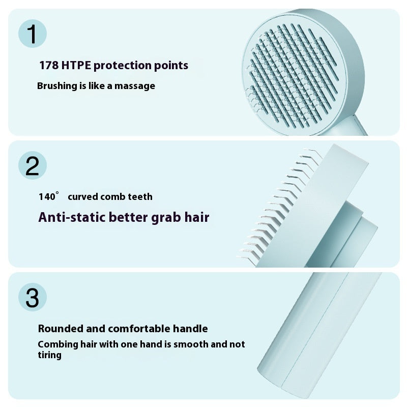 Smart Grooming Made Easy – Self-Cleaning Pet Hair Brush!