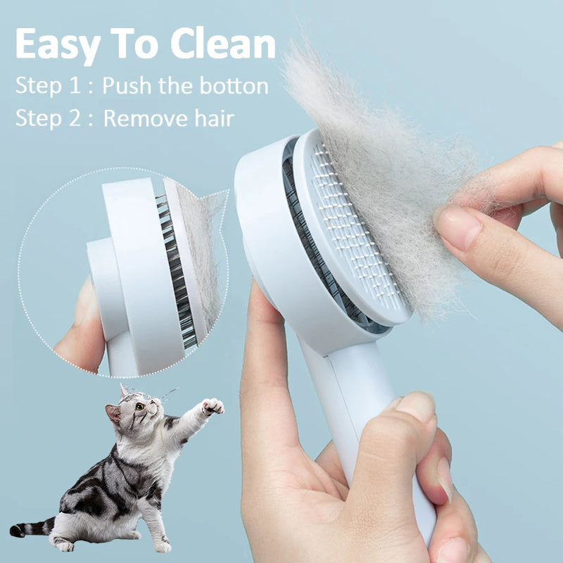 Smart Grooming Made Easy – Self-Cleaning Pet Hair Brush!