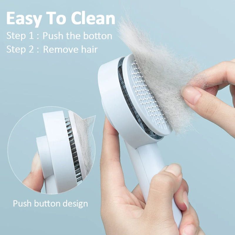 Smart Grooming Made Easy – Self-Cleaning Pet Hair Brush!