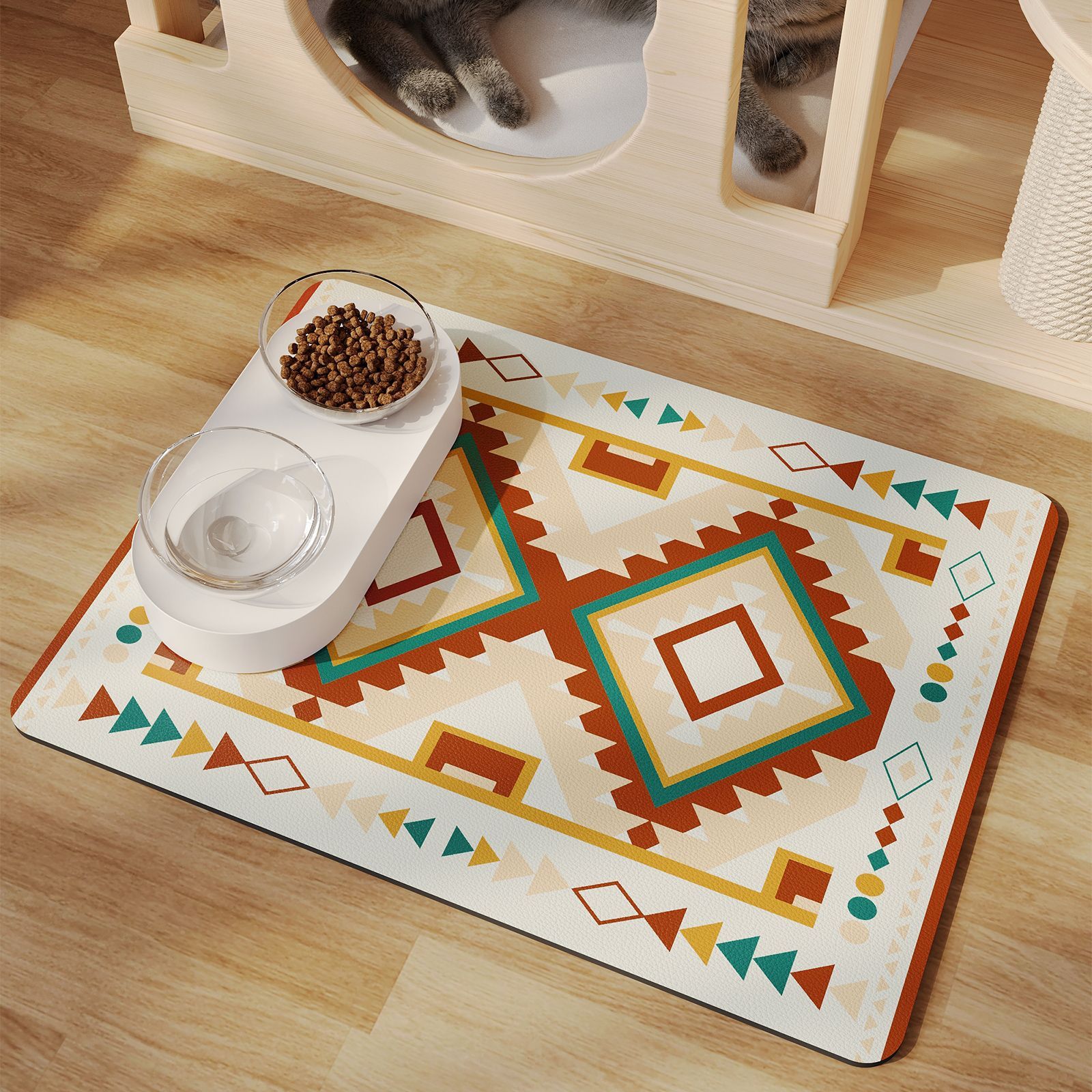 Simple, Stylish, and Washable – The Perfect Pet Mat!