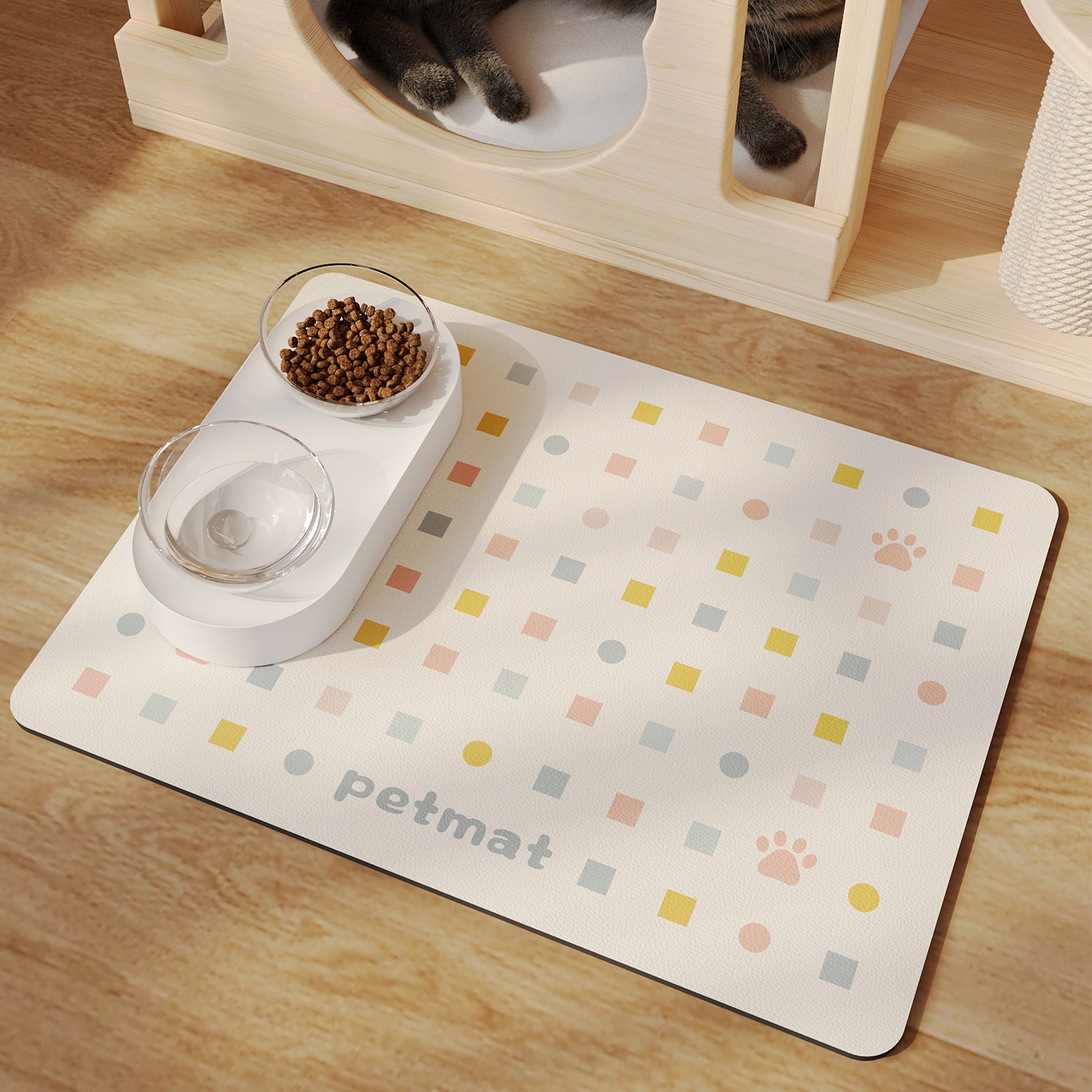 Simple, Stylish, and Washable – The Perfect Pet Mat!